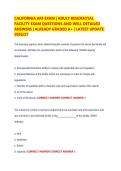 California ARF Administrator Exam Practice &vert; 2026&sol;2027 Updated &vert; Verified A&plus; Solutions&NewLine;