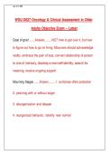 WGU D027 Oncology & Clinical Assessment in Older Adults Objective Assessment &lpar;OA&rpar; Exam&colon; Latest Study Guide with Practice Questions & Rationales &lpar;2025&sol;2026 Edition&rpar;