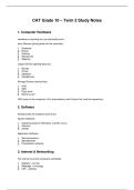 CAT term 1 and term 2