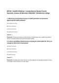 NR 222 &vert; Health & Wellness &vert; Comprehensive Review Practice&NewLine;Questions&comma; Answers & Rationales 2026&sol;2027 &vert;Chamberlain College