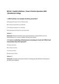 NR 222 &vert; Health & Wellness &vert; Exam 6 Practice Questions 2026&NewLine;&vert;Chamberlain College