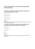 NR 222 &vert; Health & Wellness &vert; Final Exam Practice Questions 2026&NewLine;&vert;Chamberlain College