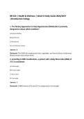 NR 222 &vert; Health & Wellness &vert; Week 6 Study Guide 2026&sol;2027&NewLine;&vert;Chamberlain College