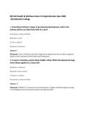 NR 222 Health & Wellness Exam 2 Comprehensive Quiz 2026&NewLine;&vert;Chamberlain College