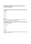 NR 222 Health & Wellness Exam 2 Practice Questions &vert;Answers&NewLine;&vert;Rationales &vert;Chamberlain