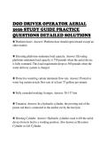 DOD DRIVER OPERATOR AERIAL&NewLine;2026 STUDY GUIDE PRACTICE&NewLine;QUESTIONS DETAILED SOLUTIONS&NewLine;