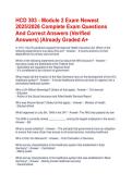 HCD 303 - Module 2 Exam Newest 2025&sol;2026 Complete Exam Questions And Correct Answers &lpar;Verified Answers&rpar; &vert;Already Graded A&plus;
