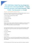 WGU D028 Shadow Health Tina Jones Respiratory Transcript Exam Actual Exam 2026&sol;2027 &ndash; Complete Exam-Style Questions with Detailed Rationales &vert; 100&percnt; Verified &ndash; Pass Guaranteed &ndash; A&plus; Graded&NewLine;&NewLine;