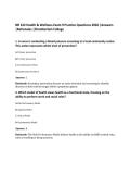 NR 222 Health & Wellness Exam 9 Practice Questions 2026 &vert;Answers&NewLine;&vert;Rationales &vert;Chamberlain College
