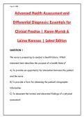 ADVANCED HEALTH ASSESSMENT & DIFFERENTIAL DIAGNOSIS&colon; 187 MUST-KNOW PRACTICE QUESTIONS WITH RATIONALES &ndash; PASS YOUR NP BOARDS&NewLine;&NewLine;