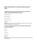 NR 222 Health & Wellness Final Study Guide 2026 &vert;Chamberlain&NewLine;College