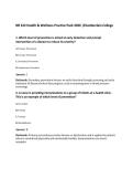 NR 222 Health & Wellness Practice Pack 2026 &vert;Chamberlain College
