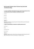 NR 222 Health & Wellness Week 5 Nutrition Study Guide 2026&NewLine;&vert;Chamberlain College