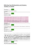 EKG Clep Test &lpar;50&rpar; Questions and Answers Verified&period; A&plus; Graded&NewLine;