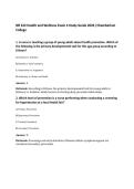 NR 222 Health and Wellness Exam 4 Study Guide 2026 &vert;Chamberlain&NewLine;College