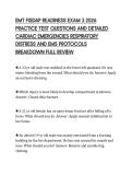 EMT FISDAP READINESS EXAM 2 2026&NewLine;PRACTICE TEST QUESTIONS AND DETAILED&NewLine;SHOCK RESPIRATORY EMERGENCIES AND EMS&NewLine;PROTOCOLS BREAKDOWN FULL REVIEW