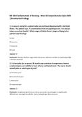 NR 224 Fundamentals of Nursing - Week 8 Comprehensive Quiz 2026&NewLine;&vert;Chamberlain College