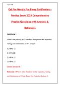 CAL FIRE WEEKLY FIRE PUMP CERTIFICATION EXAM&colon; 200 VERIFIED QUESTIONS & RATIONALES &ndash; PASS YOUR OSFM CERTIFICATION WITH CONFIDENCE&NewLine;&NewLine;