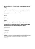 NR 224 Fundamentals of Nursing Exam 5 Practice 2026 &vert;Chamberlain&NewLine;College