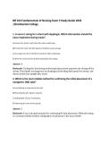 NR 224 Fundamentals of Nursing Exam 5 Study Guide 2026&NewLine;&vert;Chamberlain College