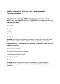 NR 224 Fundamentals of Nursing Exam 6 Study Guide 2026&NewLine;&vert;Chamberlain College