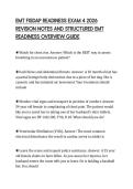 EMT FISDAP READINESS EXAM 4 2026&NewLine;REVISION NOTES AND STRUCTURED EMT&NewLine;READINESS OVERVIEW GUIDE