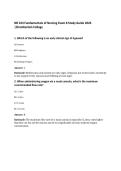 NR 224 Fundamentals of Nursing Exam 8 Study Guide 2026&NewLine;&vert;Chamberlain College