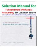 Solution Manual for Fundamentals of Financial Accounting&comma; 6th Canadian Edition by Mackintosh&comma; Phillips&comma; Libby and All Chapters 1 - 13&comma; Complete Newest Version