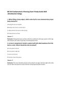 NR 224 Fundamentals of Nursing Exam 9 Study Guide 2026&NewLine;&vert;Chamberlain College