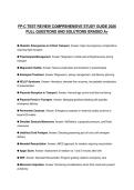 FP-C TEST REVIEW COMPREHENSIVE STUDY GUIDE 2026&NewLine;FULL QUESTIONS AND SOLUTIONS GRADED A&plus;