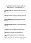 FP-C TEST REVIEW PRACTICE EXAMINATION 2026&NewLine;QUESTIONS WITH ANSWERS GRADED A&plus;