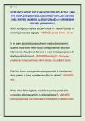 LETRS UNIT 1-8 POST TEST EXAM LATEST 2026-2027 ACTUAL EXAM &NewLine;WITH COMPLETE QUESTIONS AND CORRECT DETAILED ANSWERS &NewLine;&lpar;100&percnt; VERIFIED ANSWERS&rpar; &vert;ALREADY GRADED A&plus;&vert; &vert;&vert;PROFESSOR &NewLine;VERIFIED&vert;&vert; &vert;&vert;BRANDNEW&excl;&excl;&excl;&vert;&vert;