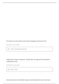 BIO 2300 HUMAN ANATOMY UNIT 4 QUESTIONS WITH CORRECT ANSWERS