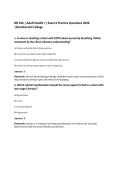 NR 226 &vert; Adult Health I &vert; Exam 6 Practice Questions 2026&NewLine;&vert;Chamberlain College