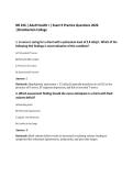 NR 226 &vert; Adult Health I &vert; Exam 9 Practice Questions 2026&NewLine;&vert;Chamberlain College