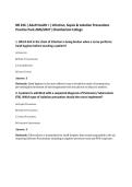 NR 226 &vert; Adult Health I &vert; Infection&comma; Sepsis & Isolation Precautions&NewLine;Practice Pack 2026&sol;2027 &vert;Chamberlain College