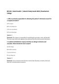 NR 226 &vert; Adult Health I &vert; Week 8 Study Guide 2026 &vert;Chamberlain&NewLine;College