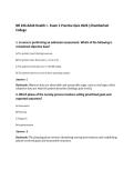 NR 226 Adult Health I - Exam 1 Practice Quiz 2026 &vert;Chamberlain&NewLine;College