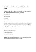 NR 226 Adult Health I - Exam 6 Study Guide 2026 &vert;Chamberlain&NewLine;College