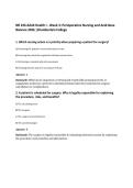NR 226 Adult Health I - Week 3&colon; Perioperative Nursing and Acid-Base&NewLine;Balance 2026 &vert;Chamberlain College