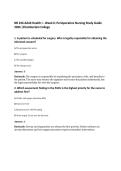 NR 226 Adult Health I - Week 6&colon; Perioperative Nursing Study Guide&NewLine;2026 &vert;Chamberlain College