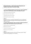 NR 226 Adult Health I - Week 9 Study Guide &lpar;Perioperative and&NewLine;Fluid&sol;Electrolytes&rpar; 2026 &vert;Chamberlain College