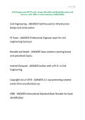 Civil Engineering PE Practice Exams Breadth and Depth Questions and Answers with 100&percnt; Verified Solutions UPDATED&excl;&excl;&excl;&period;
