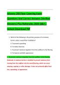 Arizona CR8 Floor Covering Exam &NewLine;Questions And Correct Answers &lpar;Verified &NewLine;Answers&rpar; Plus Rationales 2026 Q&A &vert; &NewLine;Instant Download Pdf