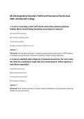 NR 226 Respiratory Disorders&colon; COPD and Pneumonia Practice Quiz&NewLine;2026 &vert;Chamberlain College