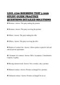 LEGL 2700 ROESSING TEST 3 2026&NewLine;STUDY GUIDE PRACTICE&NewLine;QUESTIONS DETAILED SOLUTIONS&NewLine;