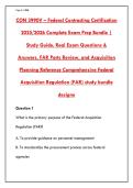 CON 3990V CERTIFICATION EXAM WITH 200&plus; REAL FAR QUESTIONS&comma; ANSWERS & SCENARIOS &ndash; COMPLETE STUDY BUNDLE