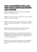LEGL 2700 ROESSING TEST 3 2026&NewLine;TEST PAPER VERIFIED QUESTIONS&NewLine;AND ANSWERS