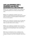 LEGL 2700 ROESSING TEST 3&NewLine;EXAMPREP 2026 SOLVED&NewLine;QUESTIONS FULL SOLUTION SET&NewLine;
