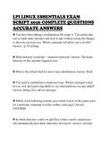 LPI LINUX ESSENTIALS EXAM&NewLine;SCRIPT 2026 COMPLETE QUESTIONS&NewLine;ACCURATE ANSWERS&NewLine;